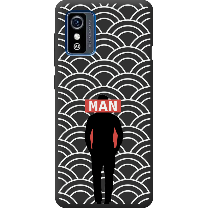 Черный чехол BoxFace ZTE Blade L9 Man Pattern