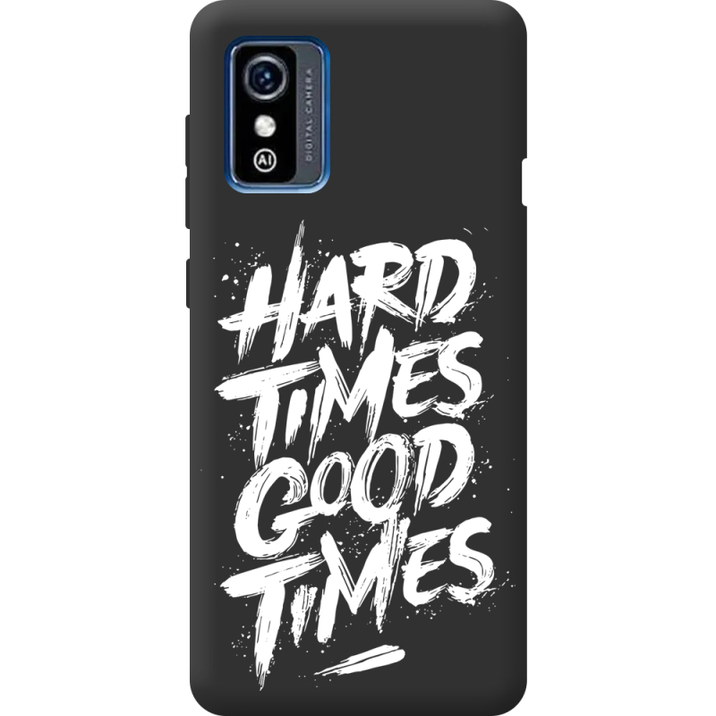 Черный чехол BoxFace ZTE Blade L9 Hard Times Good Times