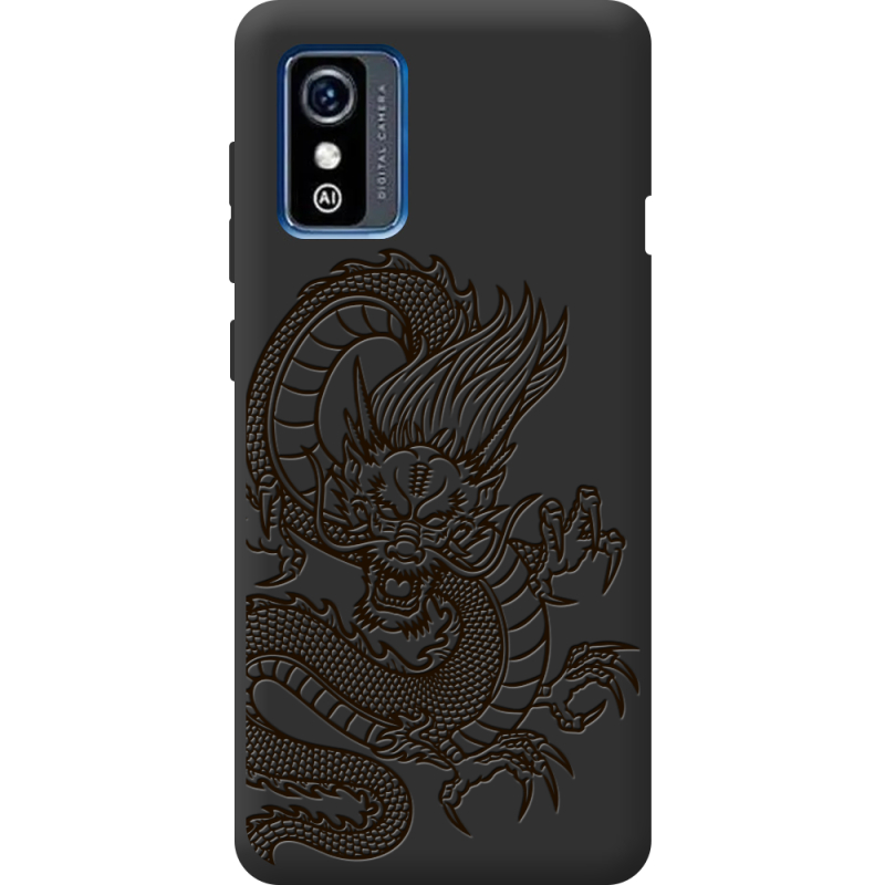 Черный чехол BoxFace ZTE Blade L9 Chinese Dragon