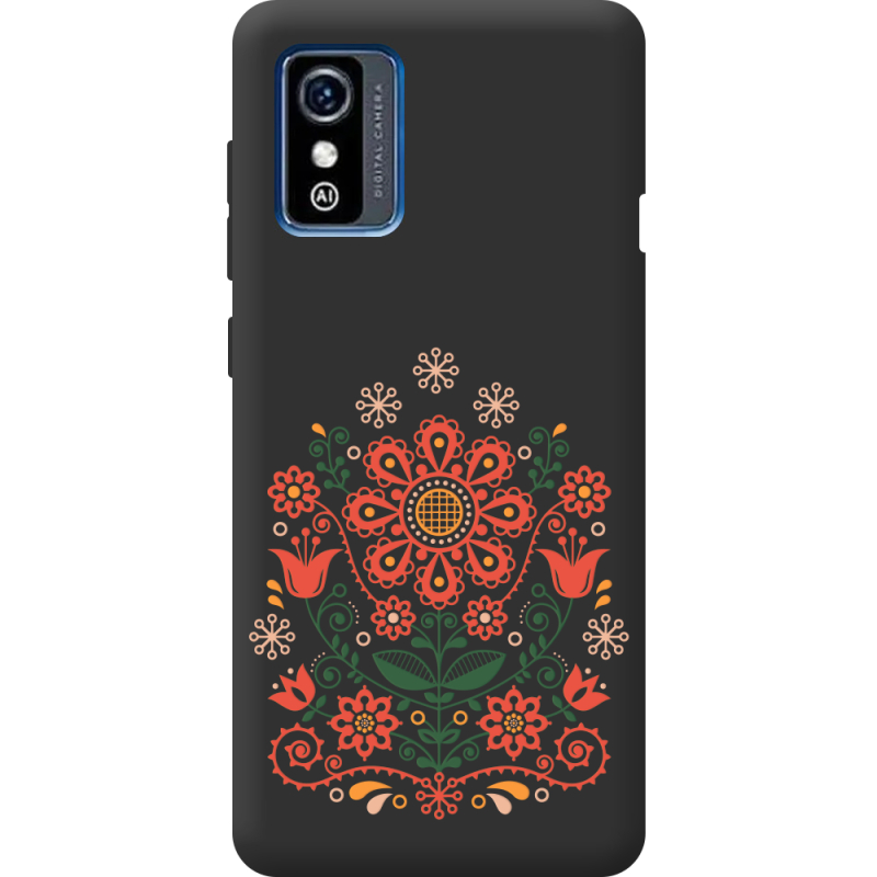 Черный чехол BoxFace ZTE Blade L9 Ukrainian Ornament