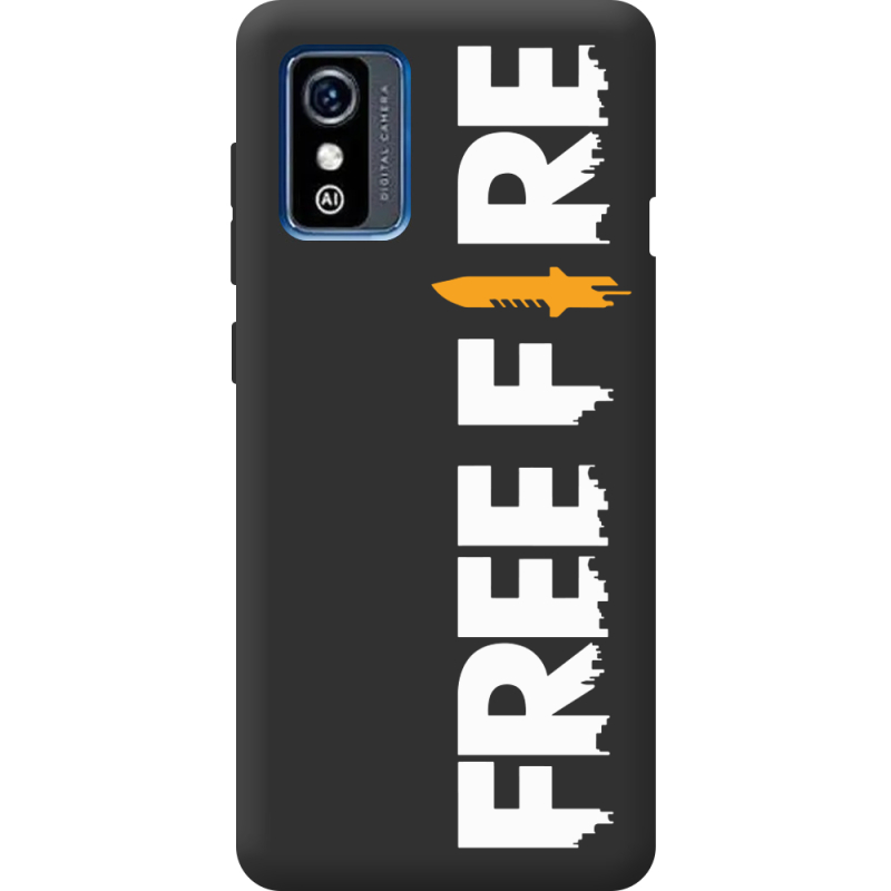 Черный чехол BoxFace ZTE Blade L9 Free Fire White Logo