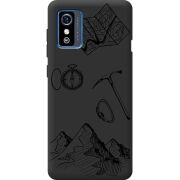 Черный чехол BoxFace ZTE Blade L9 Mountains