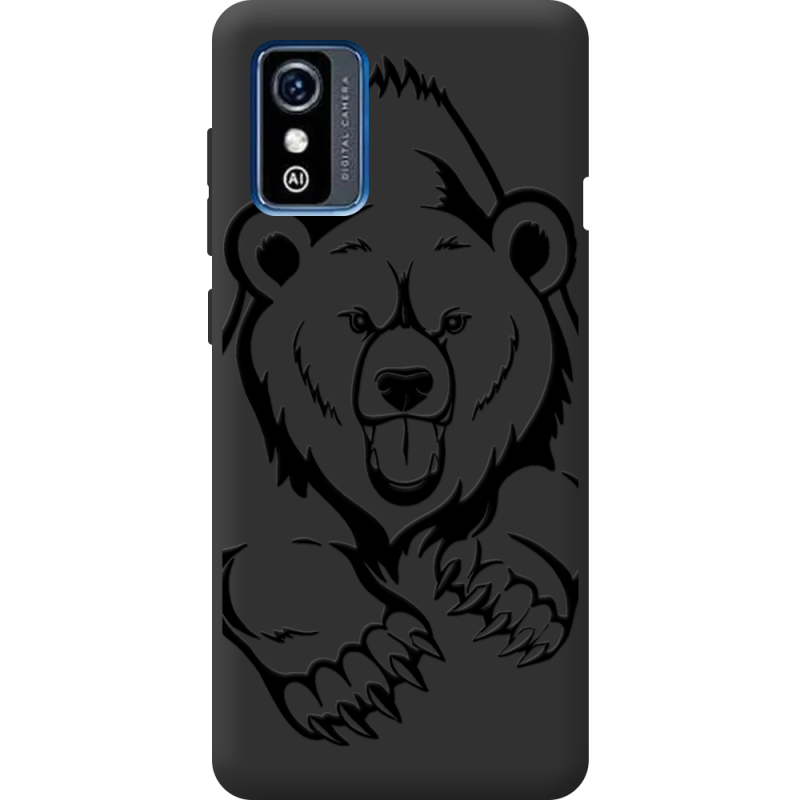 Черный чехол BoxFace ZTE Blade L9 Grizzly Bear