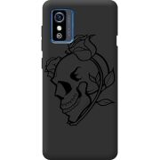 Черный чехол BoxFace ZTE Blade L9 Skull and Roses