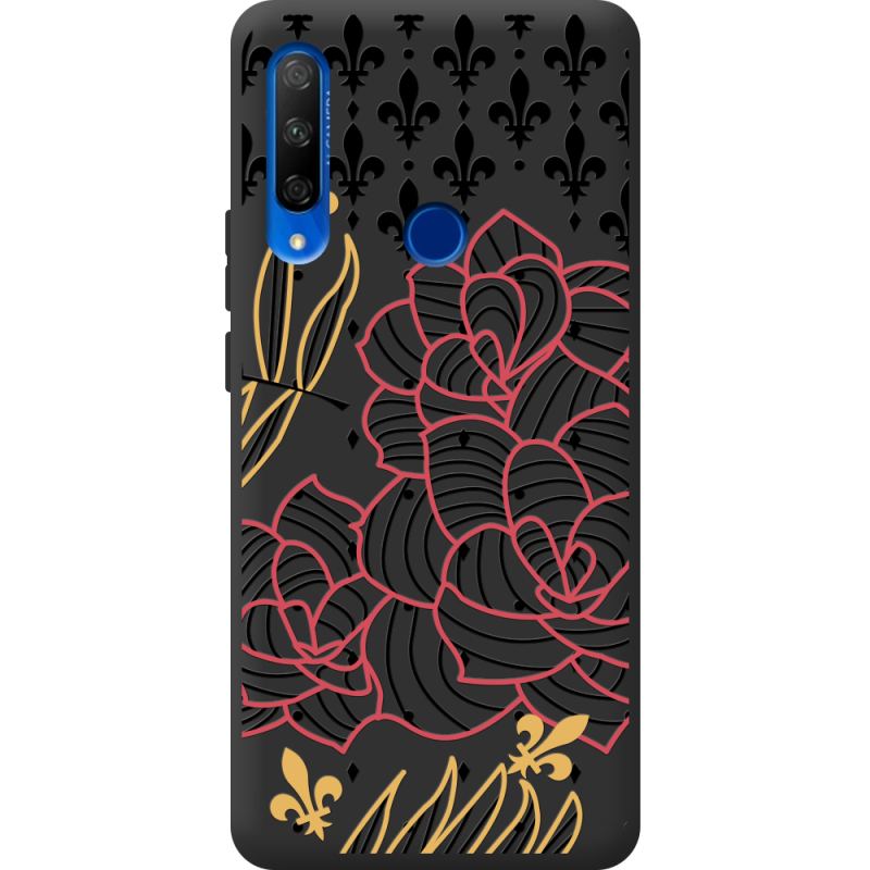 Черный чехол Uprint Honor 9x FranceFlowers