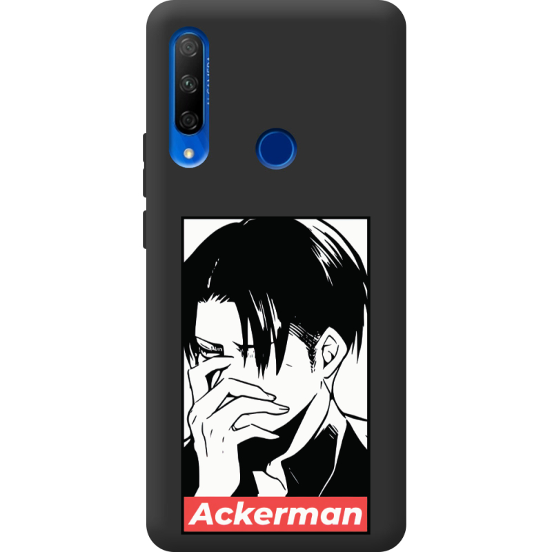 Черный чехол Uprint Honor 9x Attack On Titan - Ackerman