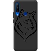 Черный чехол Uprint Honor 9x Wolf