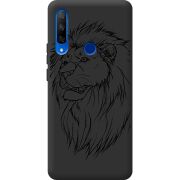 Черный чехол Uprint Honor 9x Lion