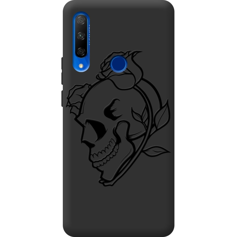 Черный чехол Uprint Honor 9x Skull and Roses