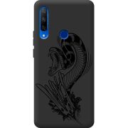 Черный чехол Uprint Honor 9x Snake