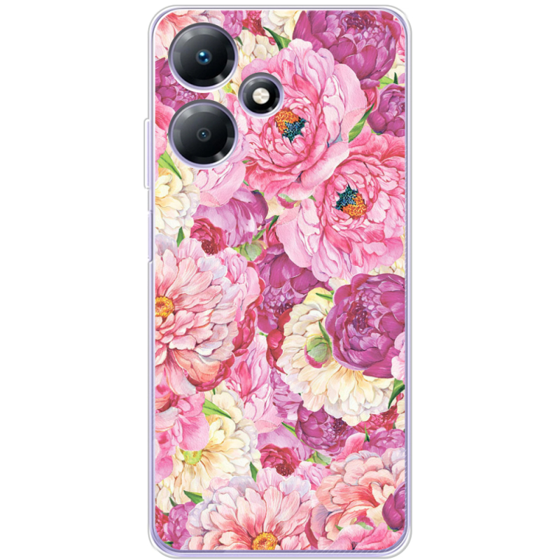 Чехол BoxFace Infinix Hot 30 Pink Peonies