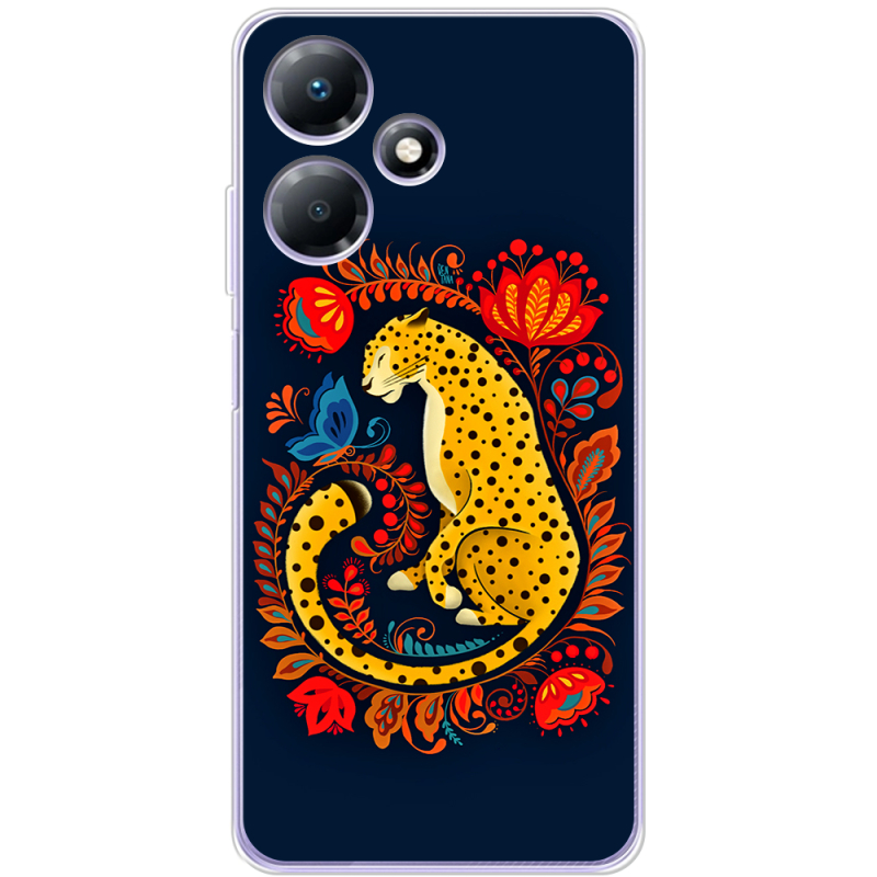 Чехол BoxFace Infinix Hot 30 Petrykivka Leopard