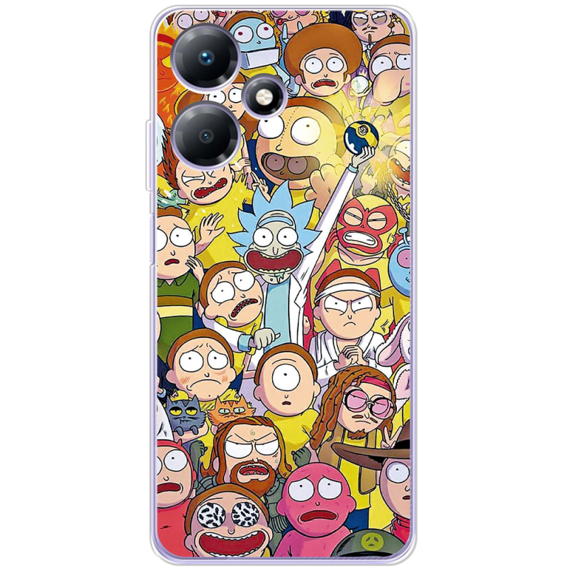 Чехол BoxFace Infinix Hot 30 Rick and Morty