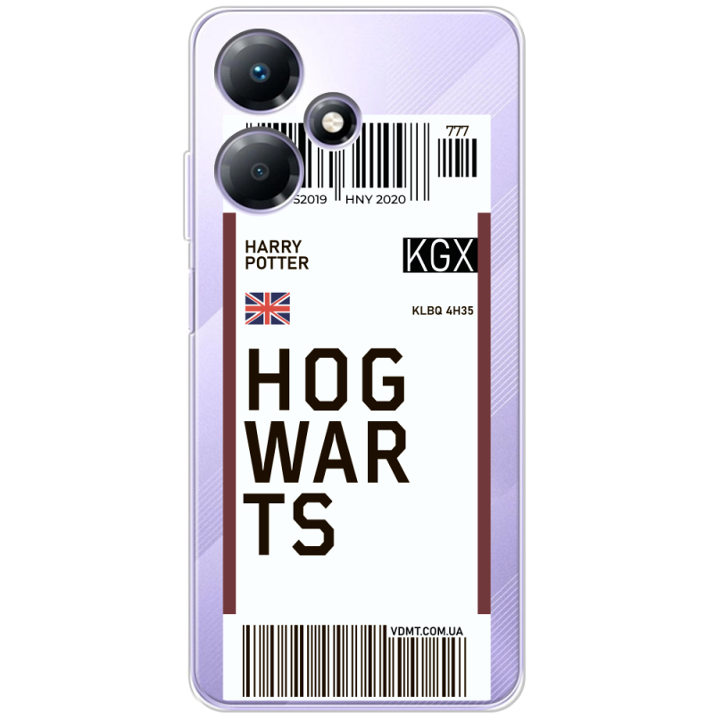 Прозрачный чехол BoxFace Infinix Hot 30 Ticket Hogwarts