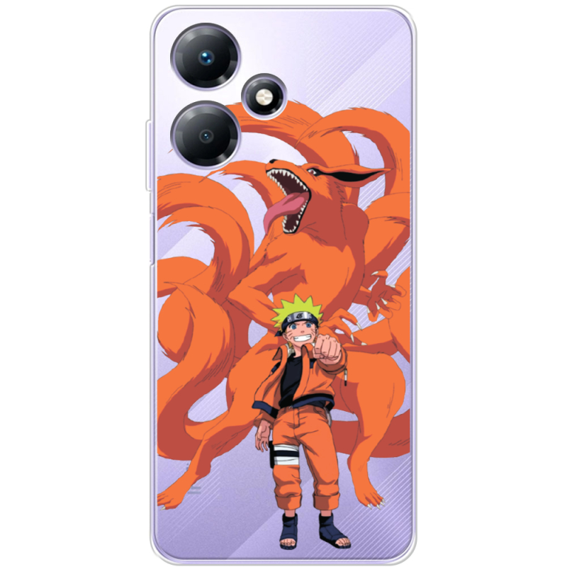 Прозрачный чехол BoxFace Infinix Hot 30 Naruto and Kurama