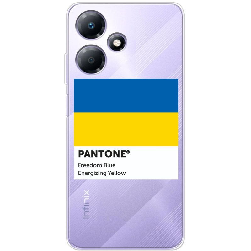 Прозрачный чехол BoxFace Infinix Hot 30 Pantone вільний синій