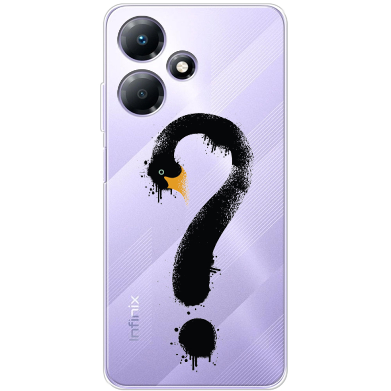 Прозрачный чехол BoxFace Infinix Hot 30 Swan question