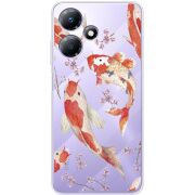 Прозрачный чехол BoxFace Infinix Hot 30 Japanese Koi Fish