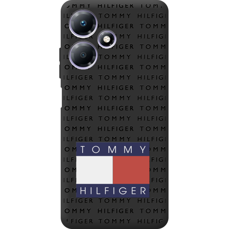 Черный чехол BoxFace Infinix Hot 30 Tommy Print