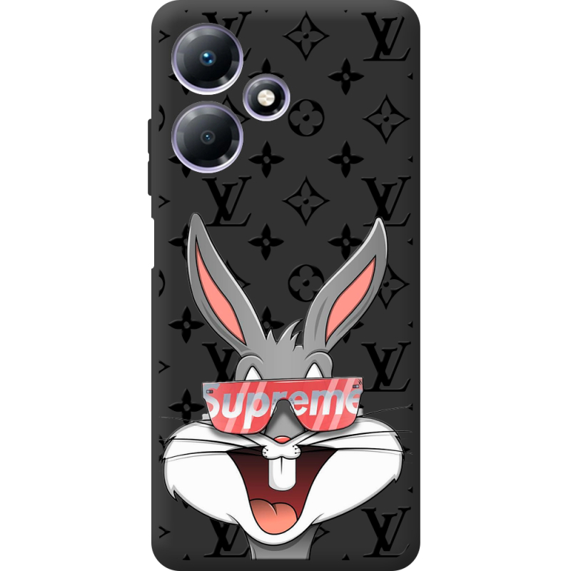 Черный чехол BoxFace Infinix Hot 30 looney bunny