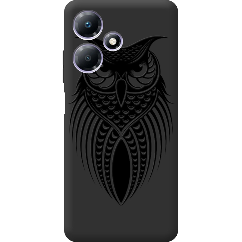 Черный чехол BoxFace Infinix Hot 30 Owl