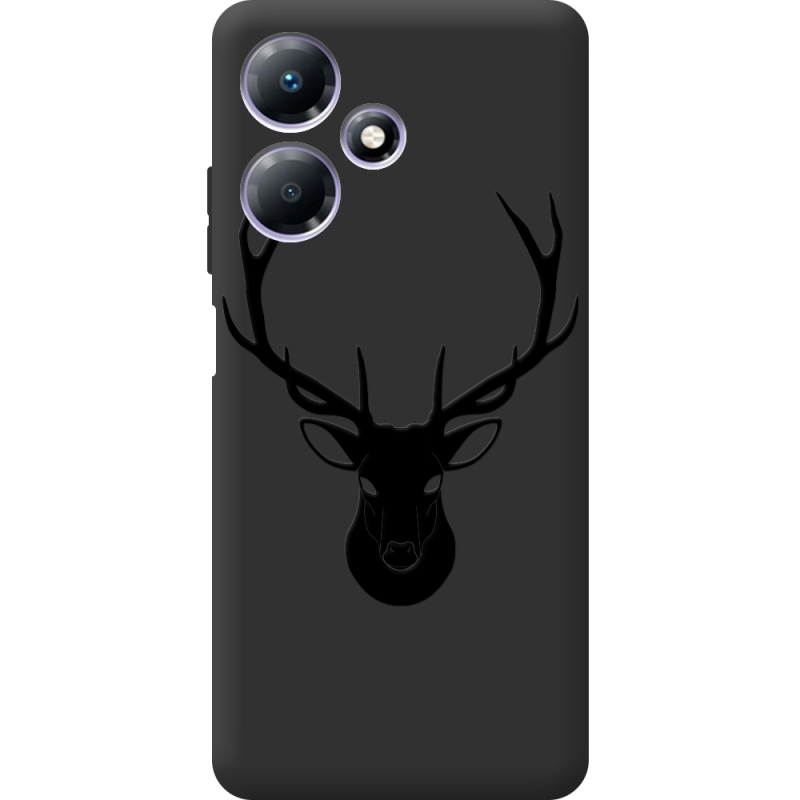 Черный чехол BoxFace Infinix Hot 30 Deer