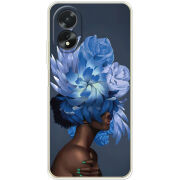 Чехол BoxFace OPPO A18 4G Exquisite Blue Flowers