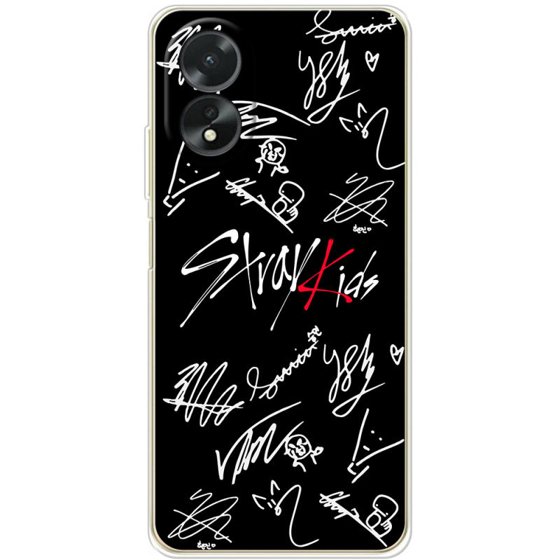 Чехол BoxFace OPPO A18 4G Stray Kids автограф