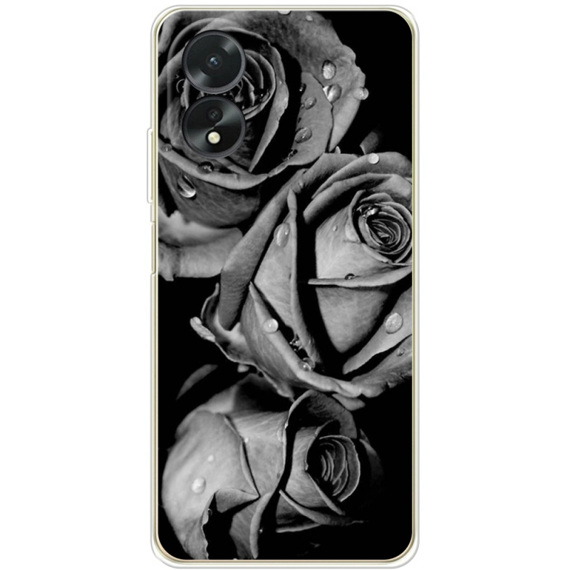 Чехол BoxFace OPPO A18 4G Black and White Roses