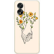 Чехол BoxFace OPPO A18 4G Flower Hands