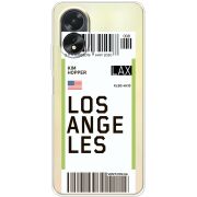 Прозрачный чехол BoxFace OPPO A18 4G Ticket Los Angeles