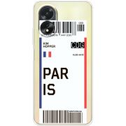 Прозрачный чехол BoxFace OPPO A18 4G Ticket Paris