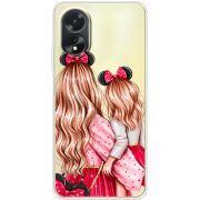 Прозрачный чехол BoxFace OPPO A18 4G Mouse Girls