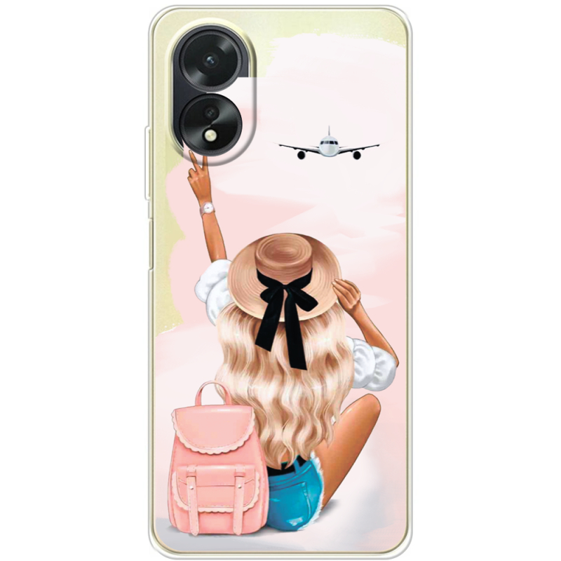 Прозрачный чехол BoxFace OPPO A18 4G Travel Girl