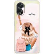 Прозрачный чехол BoxFace OPPO A18 4G Travel Girl