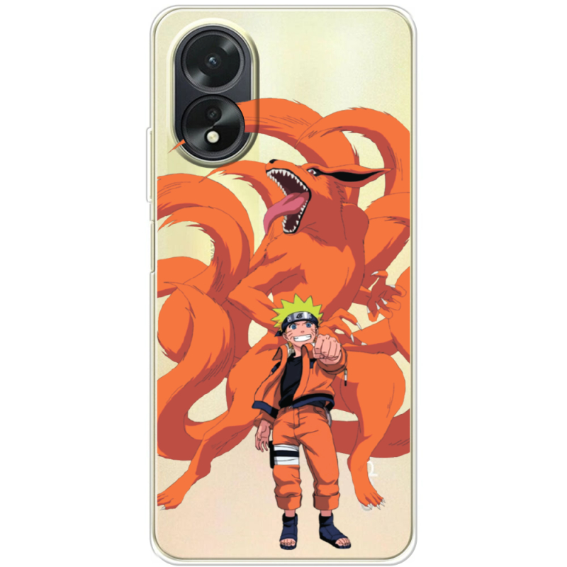 Прозрачный чехол BoxFace OPPO A18 4G Naruto and Kurama