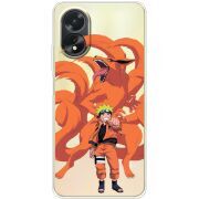 Прозрачный чехол BoxFace OPPO A18 4G Naruto and Kurama