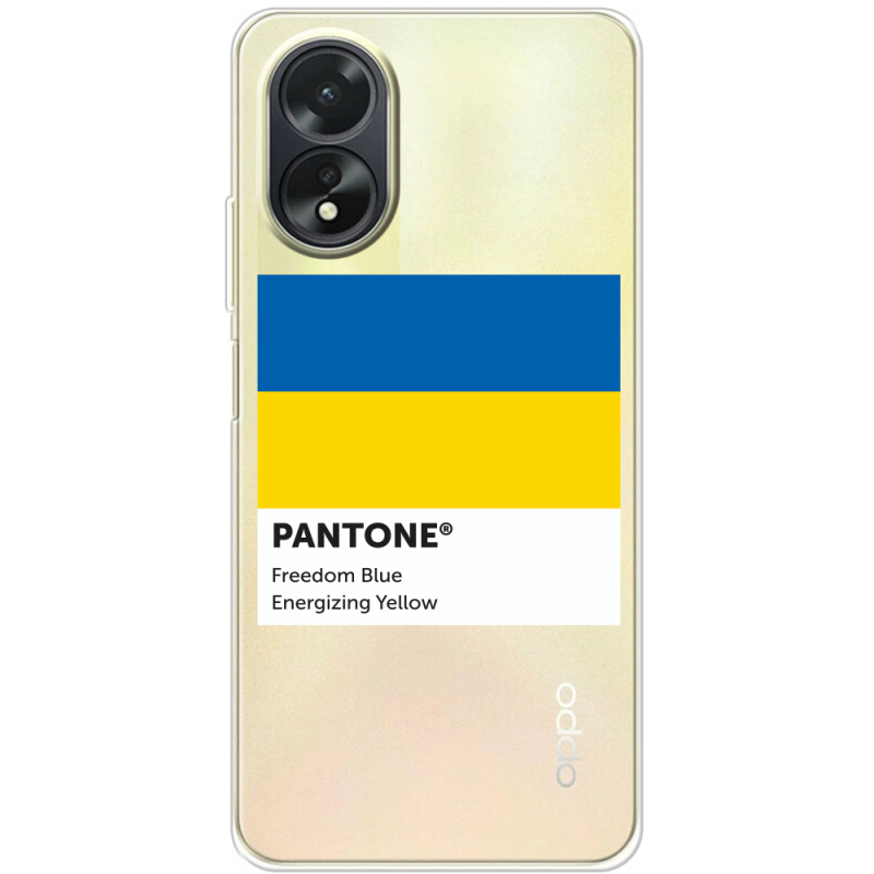 Прозрачный чехол BoxFace OPPO A18 4G Pantone вільний синій