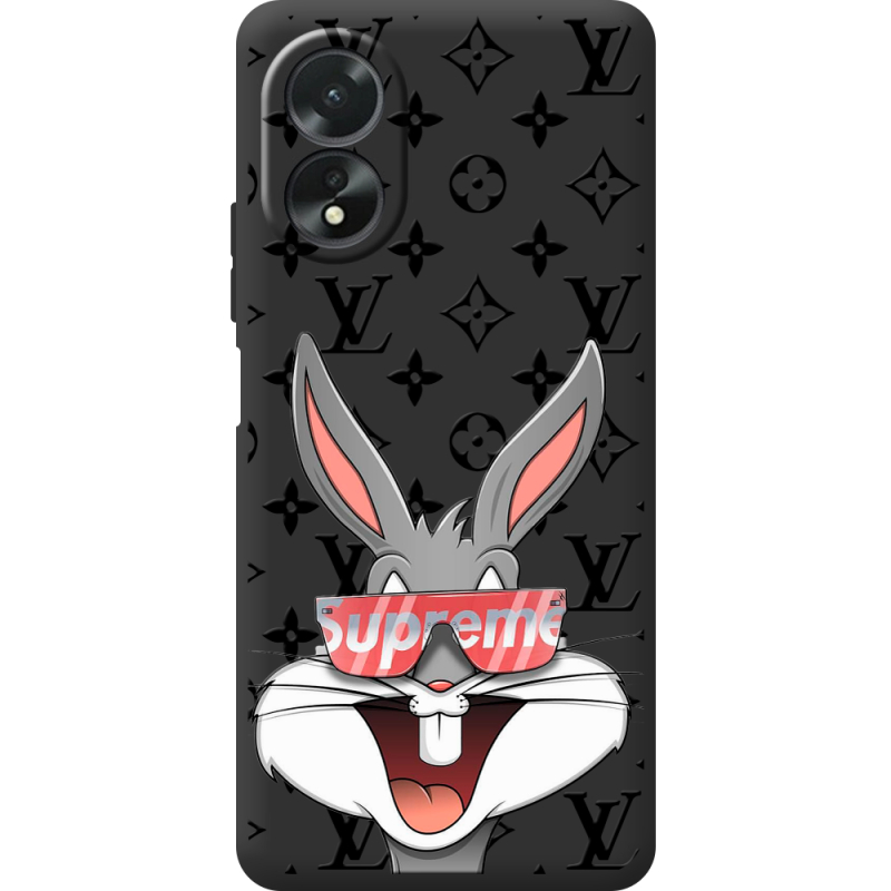 Черный чехол BoxFace OPPO A18 4G looney bunny