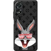 Черный чехол BoxFace OPPO A18 4G looney bunny