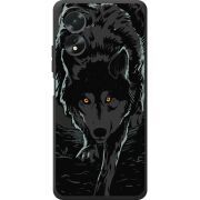 Черный чехол BoxFace OPPO A18 4G Wolf