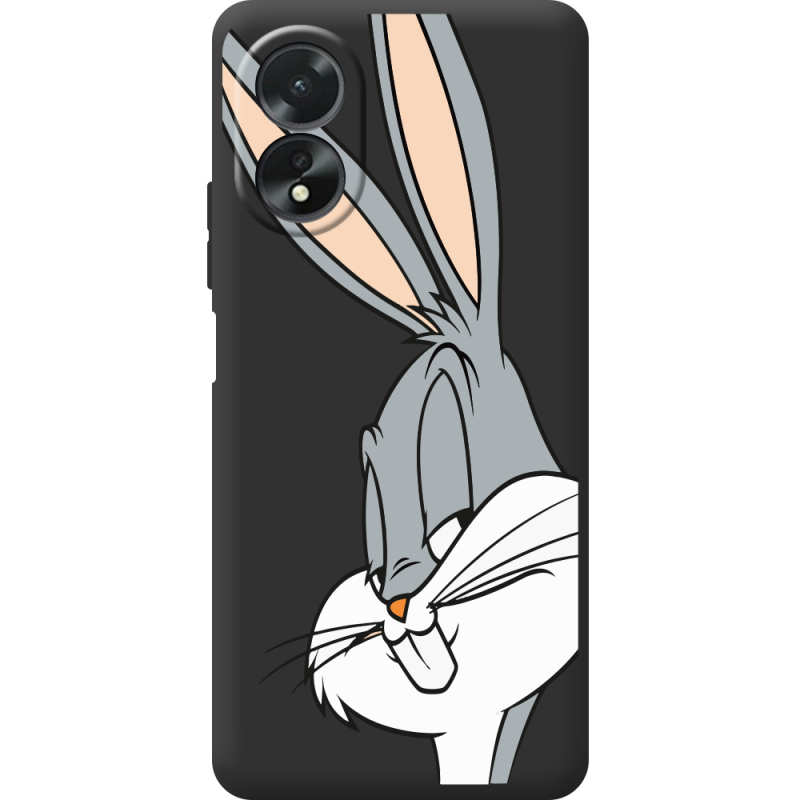 Черный чехол BoxFace OPPO A18 4G Lucky Rabbit