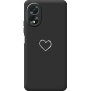 Черный чехол BoxFace OPPO A18 4G My Heart