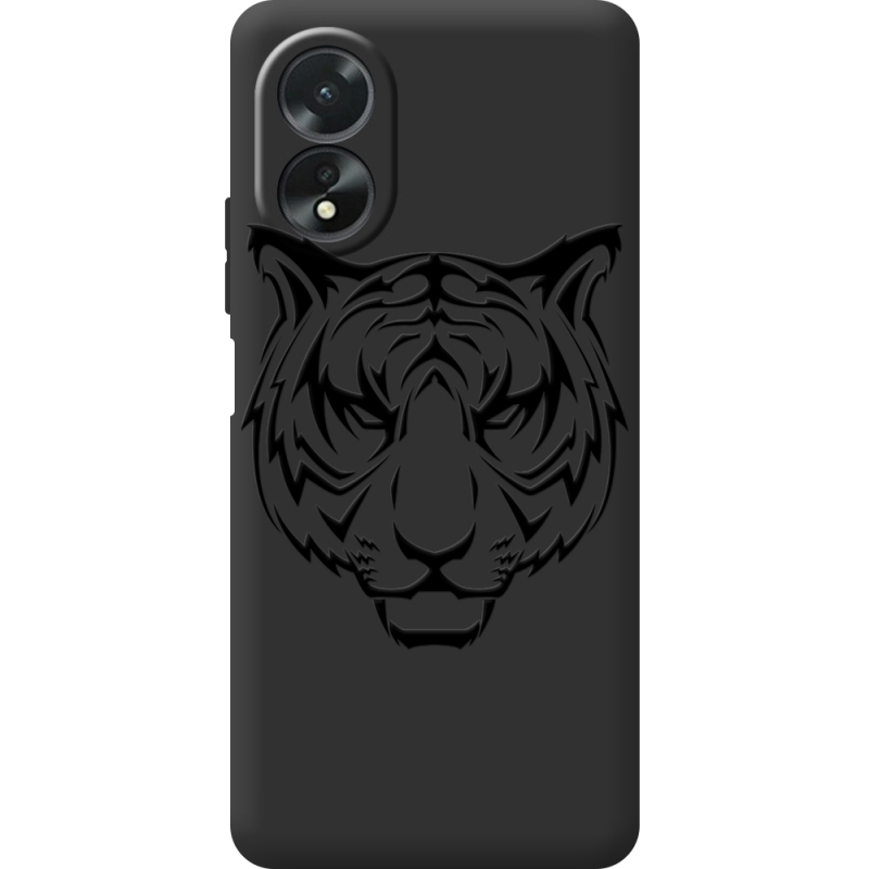 Черный чехол BoxFace OPPO A18 4G Tiger