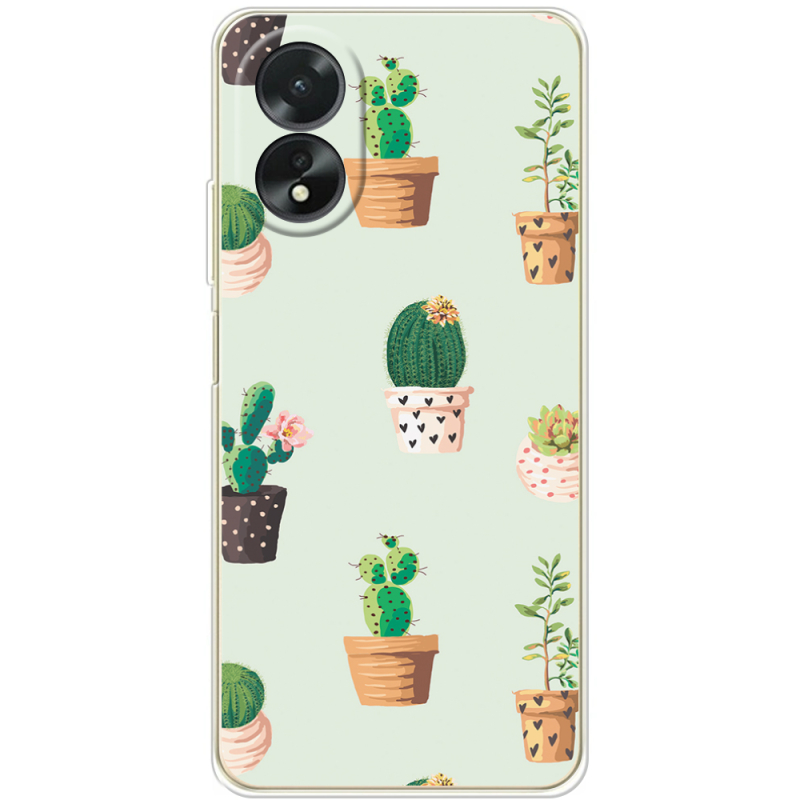 Чехол BoxFace OPPO A38 4G L-green Cacti