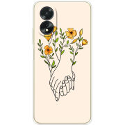 Чехол BoxFace OPPO A38 4G Flower Hands