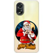 Прозрачный чехол BoxFace OPPO A38 4G Cool Santa