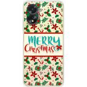 Прозрачный чехол BoxFace OPPO A38 4G Vintage Christmas Pattern