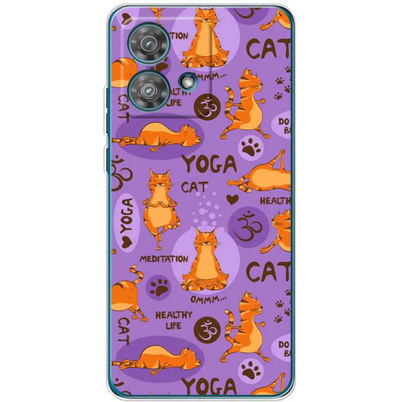 Чехол BoxFace Motorola Edge 40 Neo Yoga Cat
