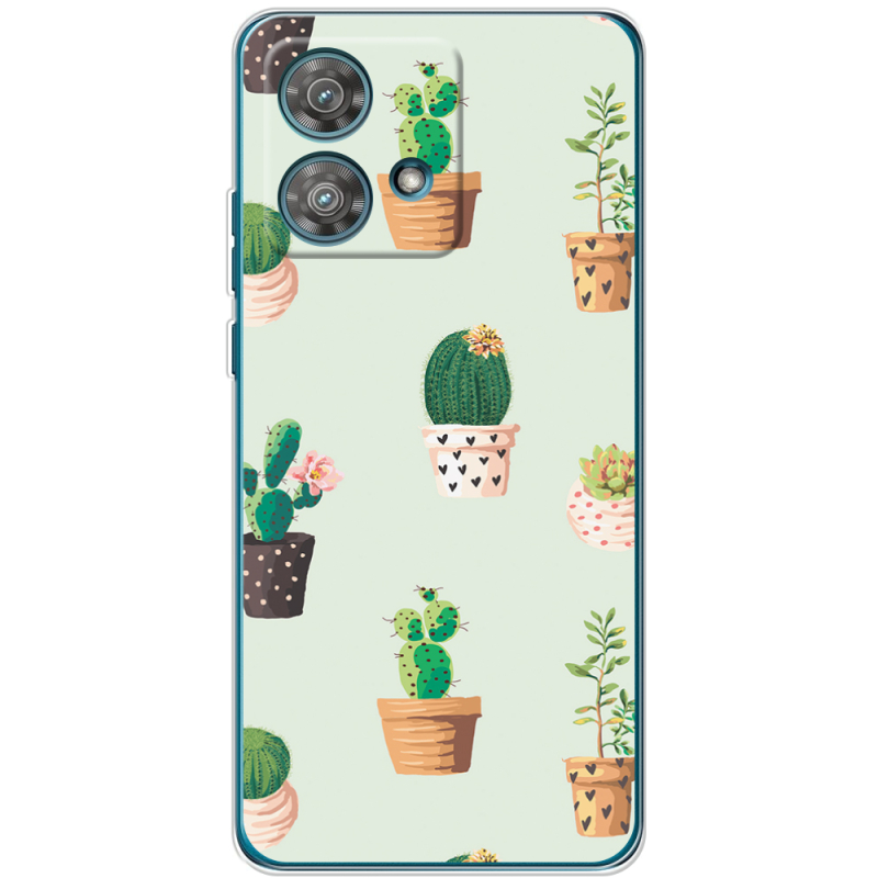 Чехол BoxFace Motorola Edge 40 Neo L-green Cacti